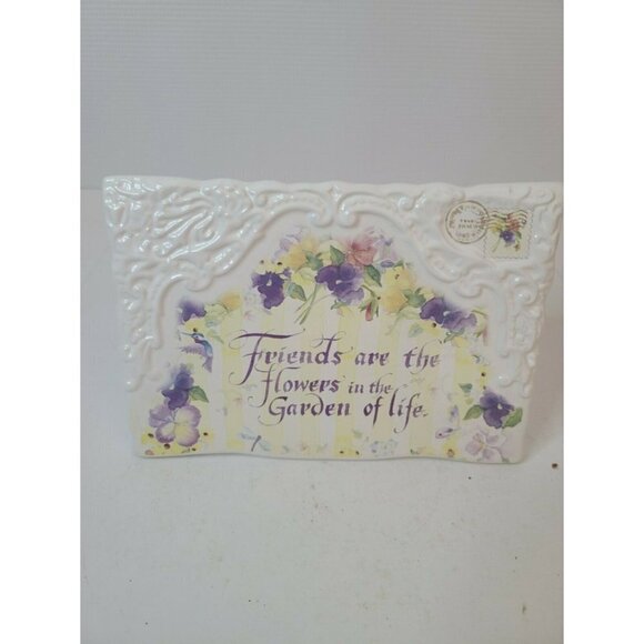 𝅺VINTAGE Lady Jane Post Card Plaque Inspirational - Picture 1 of 6